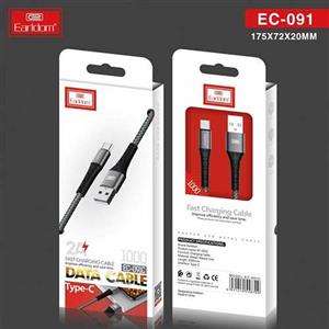 کابل شارژ Type-C مدل Earldom EC-091C 1 متر