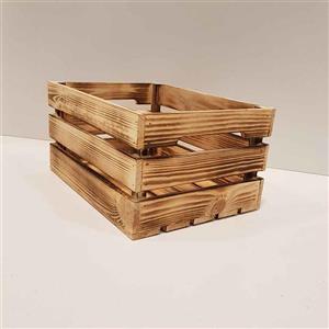 جعبه چوبی طرح ایکیا مدل h 15 رنگ سوخته
