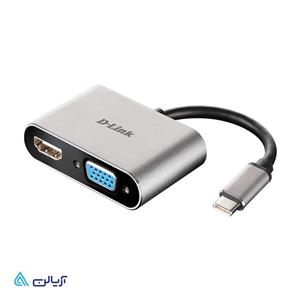   مبدل USB-C به VGA/HDMI مدل DUB-V210 برند D-Link