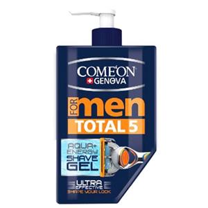 ژل آبرسان بعد از اصلاح آقایان توتال 5 کامان 260 میلی لیتر Comeon TOTAL 5 After Shave For Men 260ml
