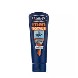 ژل اصلاح مردانه کامان مدل totals 5 حجم 200 میل Comeon Shave Gel Total For Men 200ml