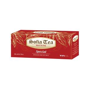 چای سیاه کیسه ای سوفیا مدل SP بسته 25 عددی