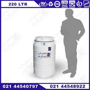 مخزن پلاستیکی ۲۲۰ لیتری سه لایه عمودی