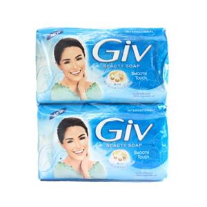 صابون جیو Giv آبی مدل GIV Beauty Soap بسته ۴ عددی 