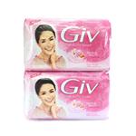 صابون جیو Giv صورتی مدل GIV Beauty Soap pink بسته ۴ عددی