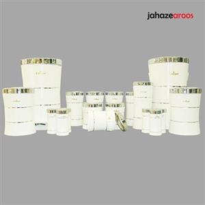 سرویس آشپزخانه 18 پارچه سفید استیل یونیک UN-۴۵۹۳