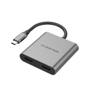 مبدل LENTION USB-CسریCLOUDمدلC53S Converter Lention USB_C To HDMI/VGA Model C53S 