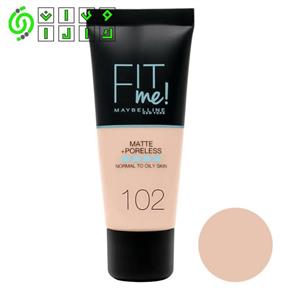 کرم پودر میبلین مدل Fit me شماره 102 حجم 30 میلی لیتر