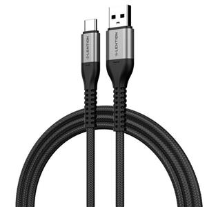 کابل شارژ و دیتا LENTION سریNON-SLIP USB-Aمدل ACT-27W 1M