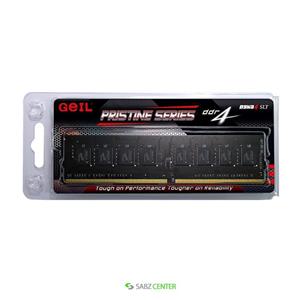 رم دسکتاپ DDR4 تک کاناله 2400 مگاهرتز CL16 گیل مدل Pristine ظرفیت 8 گیگابایت Geil Pristine DDR4 2400MHz CL16 Single Channel Desktop RAM - 8GB