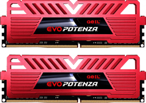 رم دسکتاپ DDR4 دو کاناله 3200 مگاهرتز CL16 گیل مدل Potenza Geil Evo 3200MHz Dual Channel Desktop RAM 16GB 