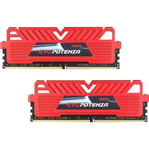 رم دسکتاپ DDR4 دو کاناله 3200 مگاهرتز CL16 گیل مدل Potenza Geil Evo 3200MHz Dual Channel Desktop RAM 16GB 