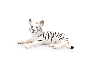 توله ببر سفید نشسته White Tiger Cub Lying Down 387015