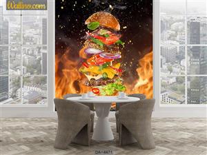 پوستر فست فود طرح برگر DA-4471