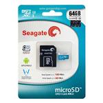 کارت حافظه‌ microSDXC سیگیت مدل HTT کلاس 10 استاندارد UHS-I U3 سرعت 100MBps ظرفیت 64 گیگ به همراه آداپتور SD