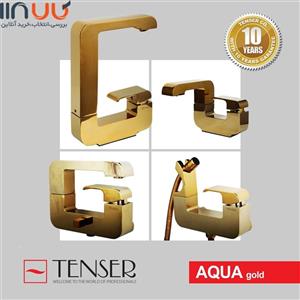 ست کامل شیرآلات تنسر Tenser مدل aqua gold 