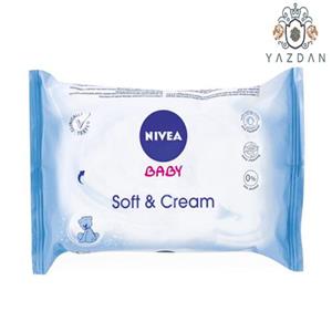 دستمال مرطوب کودک نیوا مدل Soft & Cream 