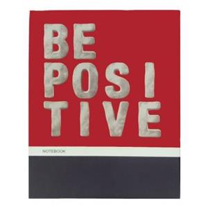 دفتر کلاسوری جلد سخت ۱۰۰ برگ پاپکو مدل BE POSITIVE