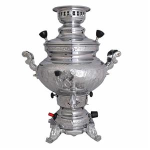 سماور گازی طاووس مدل 3-124 گنجایش 6 لیتر / استیل