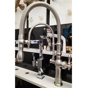 شیر سینک دو منظوره کیان مدل آراد استیل مات