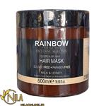 ماسک موی ده خاصیت شیر و عسل رینبو Rainbow حجم ۵۰۰ میلی‌لیتر 