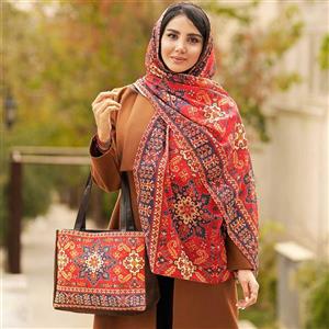 ست کیف و شال زنانه بهار کد ۱۶ Bahar Women Bag and Shawl Set Code 16