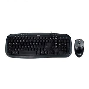 کیبورد ماوس باسیم جنیوس KM 200 حروف فارسی Genius KM200 Wired Keyboard And Mouse 