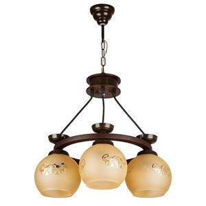 لوستر چوبی ۳ شعله چشمه نور مدل G574/3BR