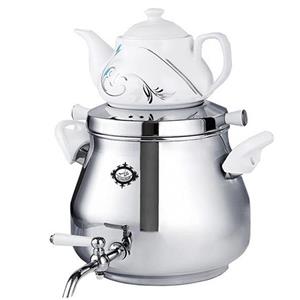 روگازی عالی نسب ۵ لیتری برنجی لادن Alinasab Ladan Kettle and Teapot Set