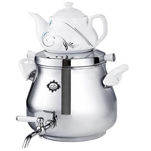 روگازی عالی نسب ۵ لیتری برنجی لادن Alinasab Ladan Kettle and Teapot Set