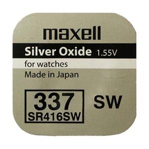 باتری ساعت مکسل سری Silver Oxide مدل 337 Maxell 337 SR416SW Silver Oxide Battery For Watches