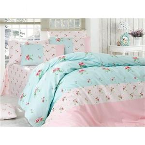 سرویس ملحفه ای گجلر استانبول مدل Rosence دو نفره 4 تکه Iyi Geceler Istanbul Rosence Sleep Set 2 Persons 4 Pieces