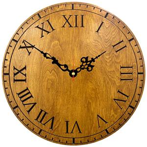 ساعت دیواری چوبی آراوود مدل پالرمو قطر 50