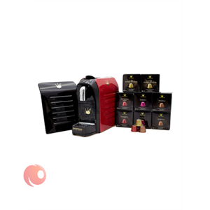 دستگاه اسپرسوساز Swisspresso Nespresso مدل SCM002همراه با 80 کپسول قهوه