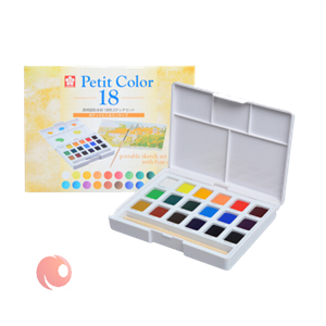 آبرنگ 18 رنگ SAKURA