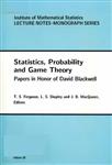 یادداشت های سخنرانی سری مونوگرافی شماره 30 آمار ، احتمال و؛ تئوری بازی: مقالاتی به افتخار دیوید بلک ول 