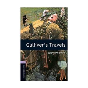 Gullivers Travels  کتاب داستان اثر جاناتان سویفت Oxford Bookworms 4 Gullivers Travels