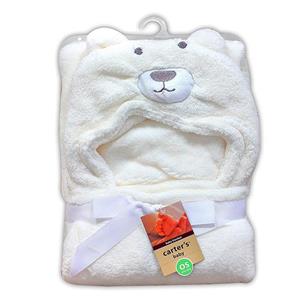 پتوی کلاهدار کارترز با پاپوش سفید طرح خرس Carters Bear Blankets 