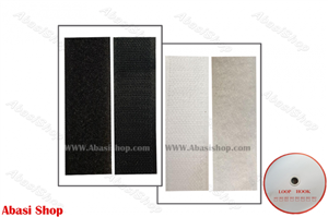 زیپ چسب پهن سفیدومشکی جور (۲۰حلقه)