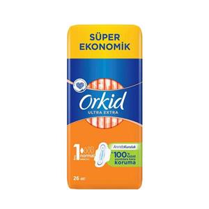 نوار بهداشتی نرمال orkid مدل ULTRA EXTRA سایز 1 بسته 26 عددی 