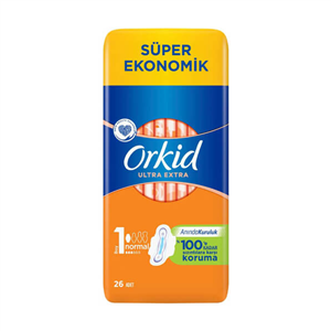 نوار بهداشتی نرمال orkid مدل ULTRA EXTRA سایز 1 بسته 26 عددی 