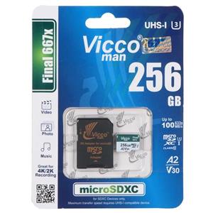 کارت حافظه microSDHC ویکو من کلاس 10 استاندارد UHS-I U3 سرعت 100MBps ظرفیت 256 گیگابایت
