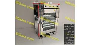 تنورگازی تمام استیل ۶ سینی + دو چدن  ۳۸ + جوجه گردان ۹۰ کالا مدل TG-348