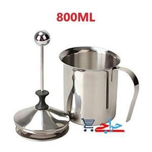 کف شیر ساز استیل  800ML