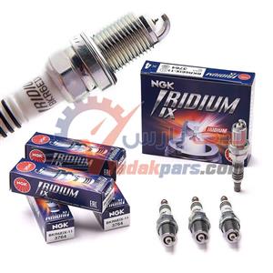 شمع ایریدیم ix پایه کوتاه فیلر۱۱کد سرد برند ان جی کا NGK بسته۴عددی Spark Plug BKR6EIX 11 3764 Iridium JAPAN 