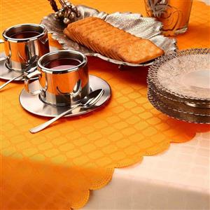 رومیزی ژاگارد 8 نفره مستطیل 250*150 کنزو لیمویی 