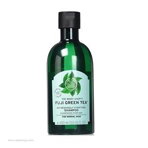 شامپو طراوت بخش چای سبز فوجی بادی شاپ حجم 400 میلی لیتر The Body Shop Fuji Green Tea Refreshingly Purifying Shampoo 400ml 