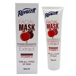 ماسک صورت رینوزیت مدل POMEGRANATE حجم 100 میلی لیتر Renuzit Pomegranate Facial Mask 100ml