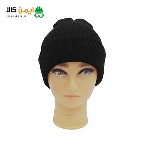 کلاه بافتنی مشکی ساده