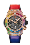 ساعت مچی مردانه هابلوت سوئیس HUBLOT UNICO RAINBOW KING GOLD 45MM